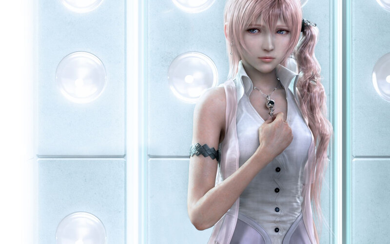 female character with pink hair