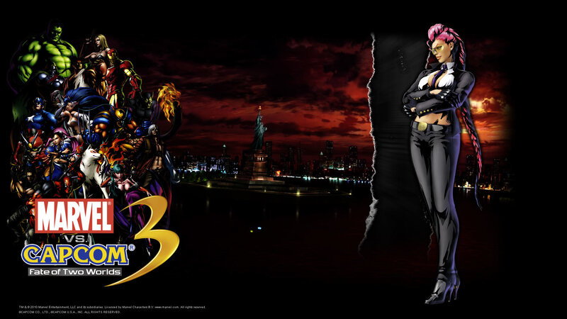 Female Character with Pink Hair — Black, Dramatic