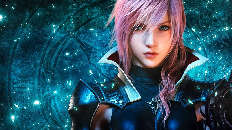Female Character with Pink Hair — Blue, Dramatic
