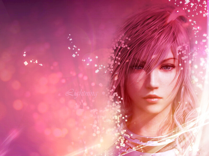 Female Character with Pink Hair — Dramatic, 3d Render, Light Effects