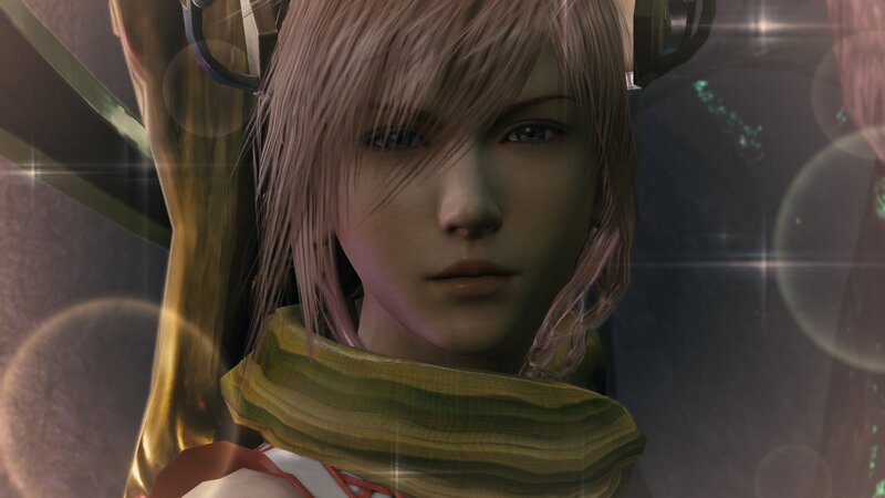 Female Character with Pink Hair — Dramatic, 3d Render, Scarf