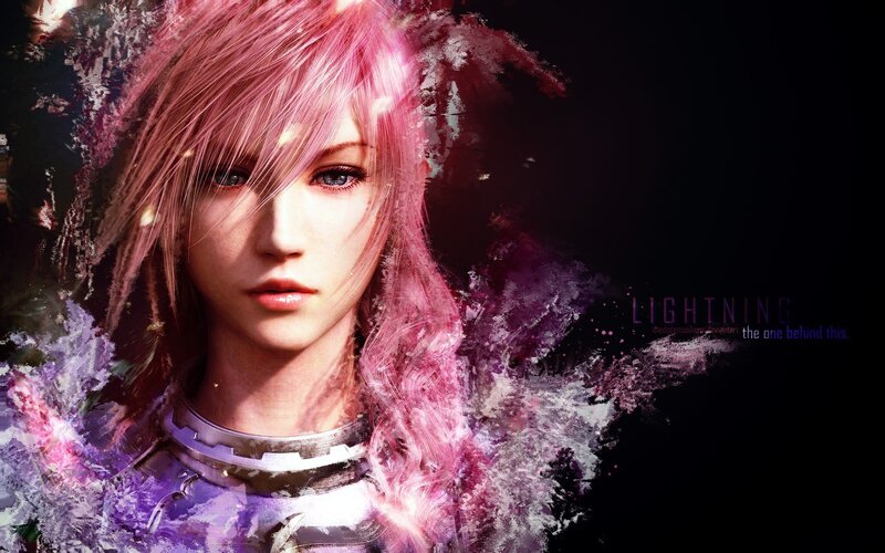 Female Character with Pink Hair — Dramatic, Digital Art