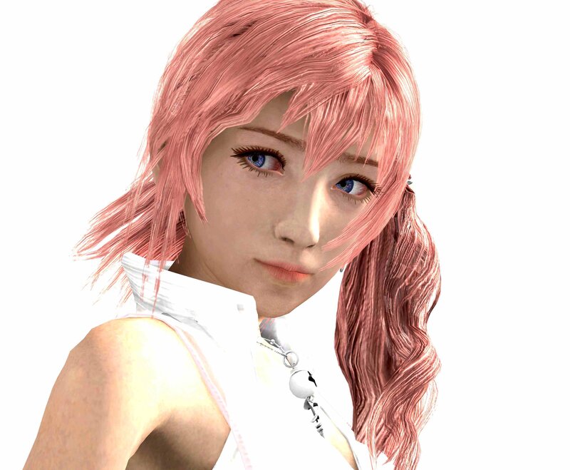 Female Character with Pink Hair — Neutral, 3d Render