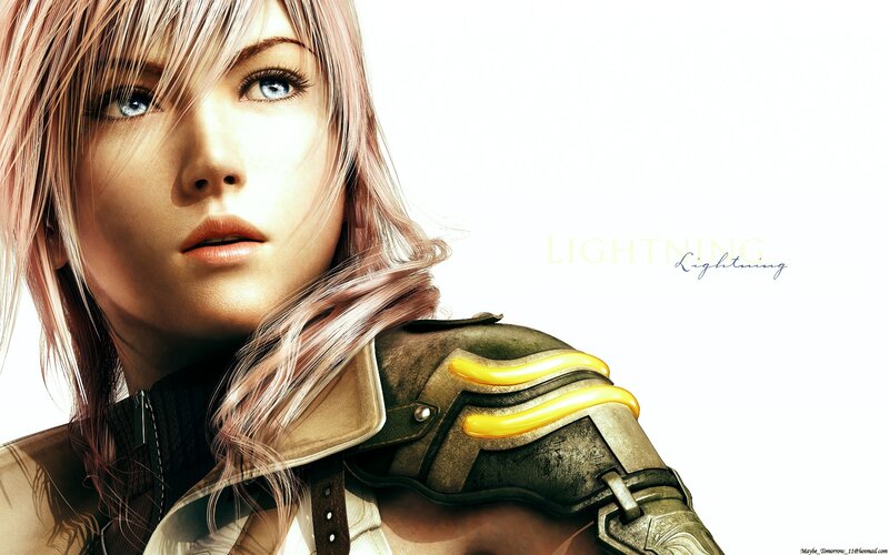 Female Character with Pink Hair — White, Dramatic, Digital Art