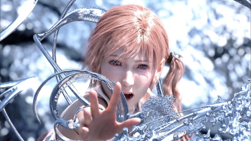 Female Character with Pink Hair — White, Intense