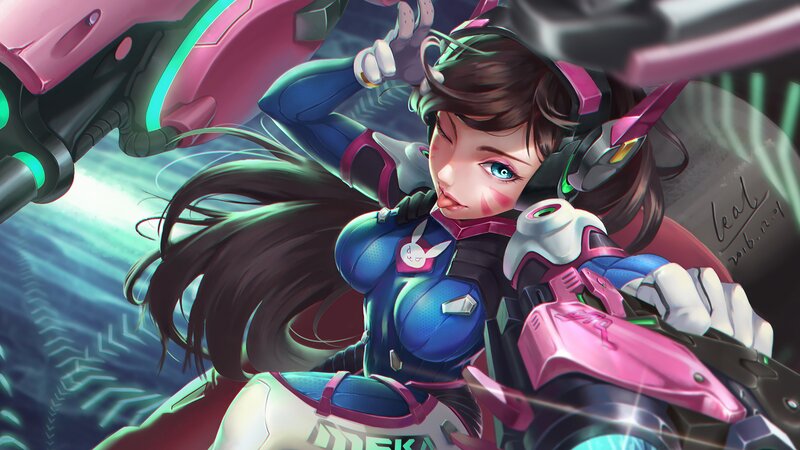 Female Character with Pink Weapon