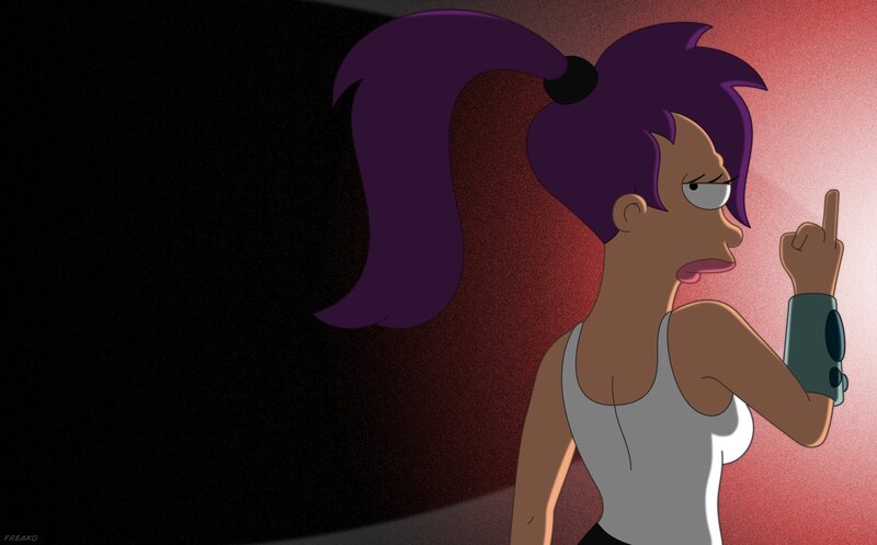 Female Character with Purple Hair — Dramatic, Anime