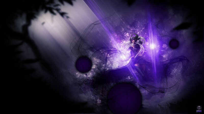 Female Character with Purple Light