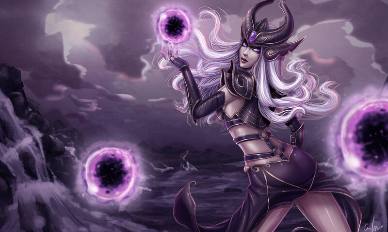 Female Character with Purple Magic