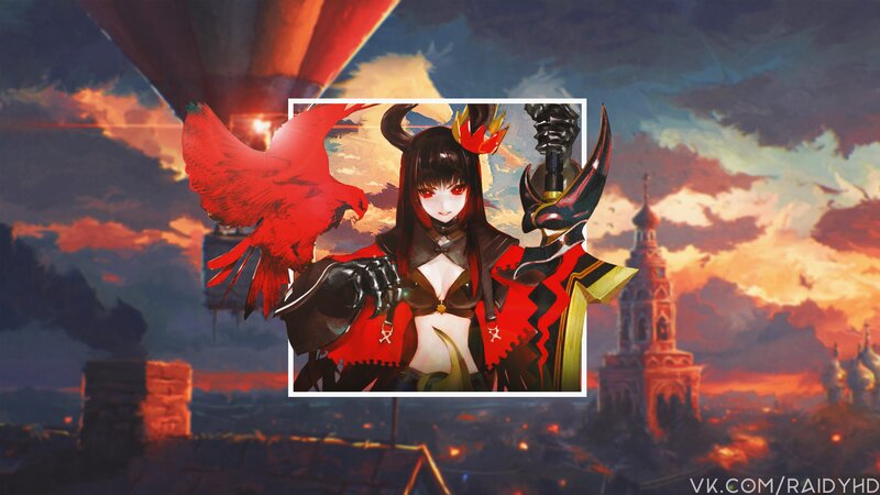 Female Character with Red Bird