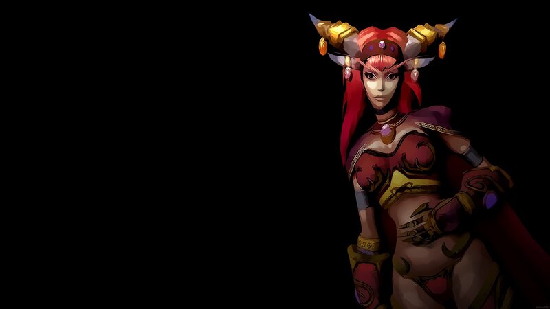 female character with red hair