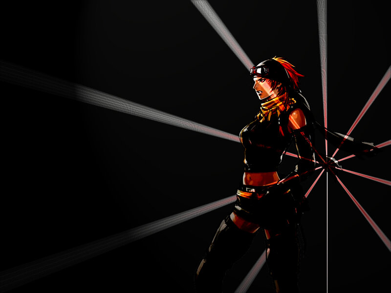 female character with red hair