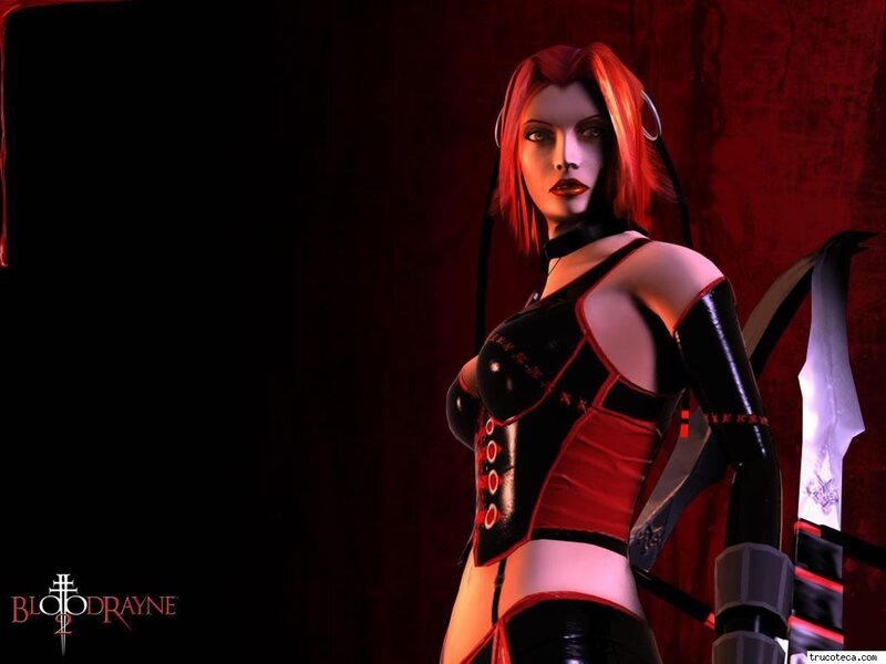 Female Character with Red Hair — Dark, Dramatic, 3d Render, Sword