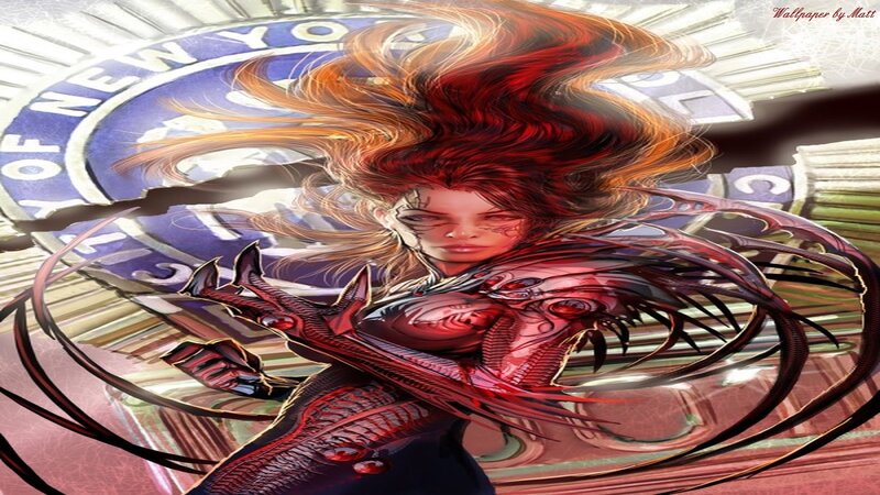 Female Character with Red Hair — Dramatic, Digital Art, Red Hair