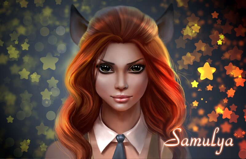Female Character with Red Hair — Dreamy