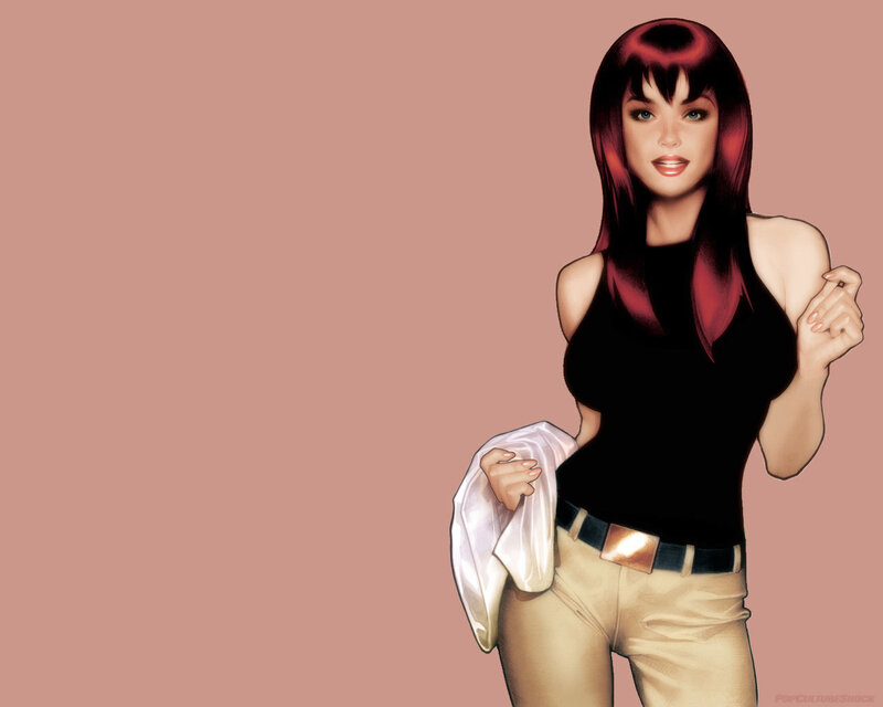 female character with red hair