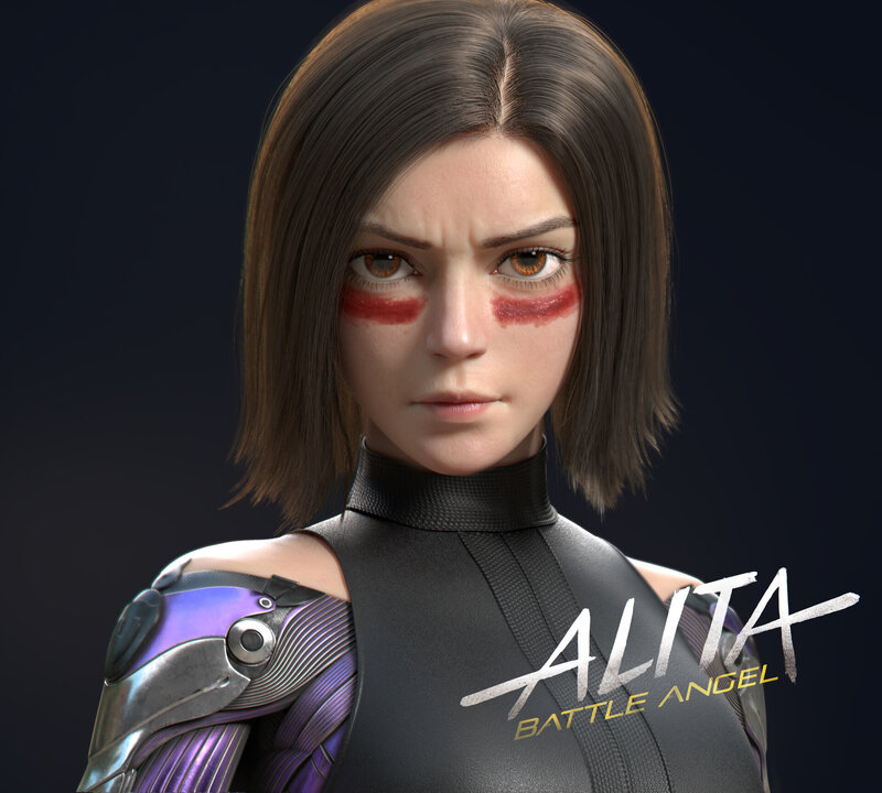 Female Character with Red Markings