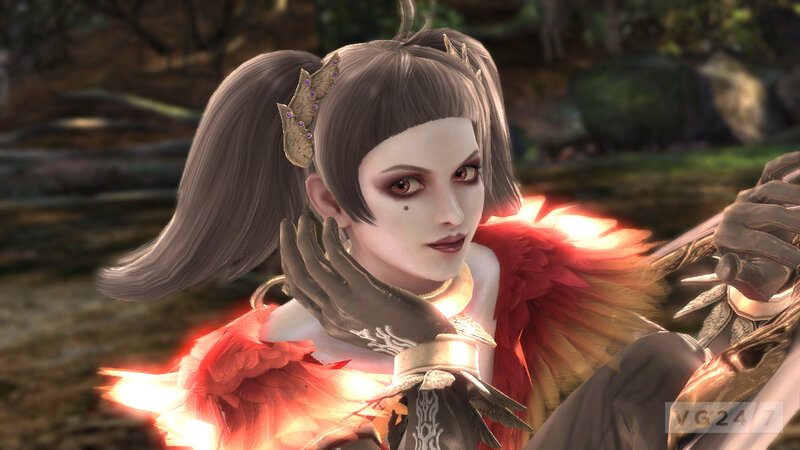 Female Character with Red Wings — Dramatic