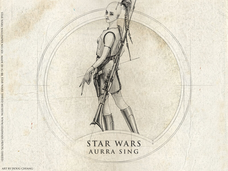 Female Character with Rifle — Beige