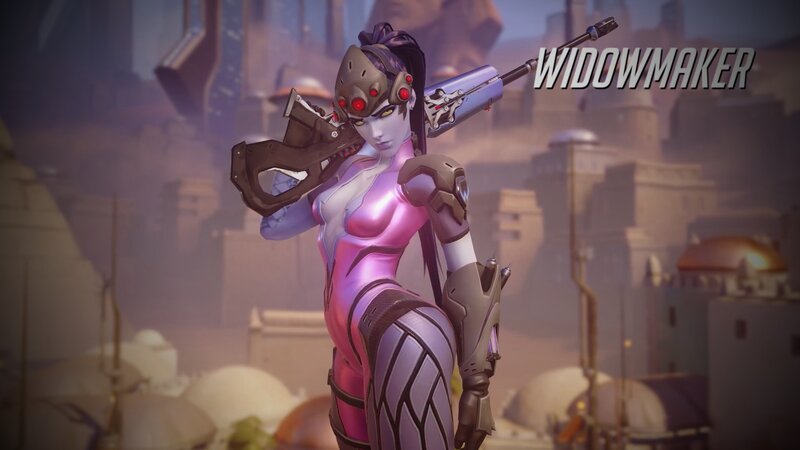 Female Character with Rifle — Pink
