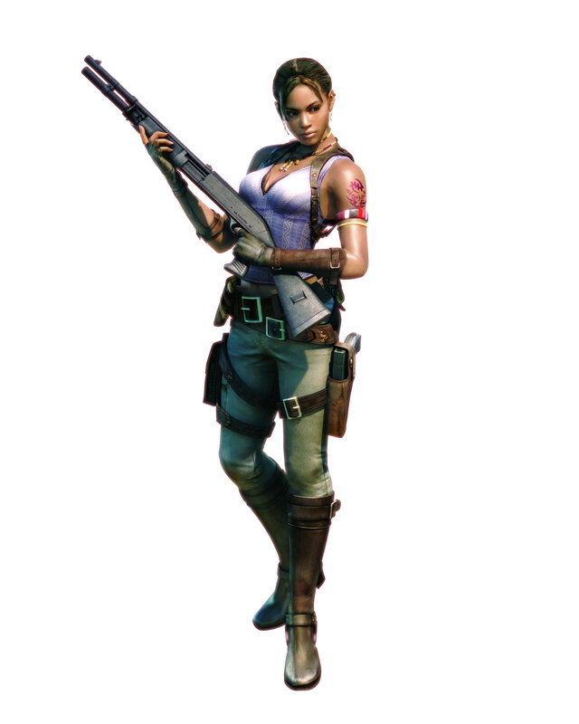Female Character with Rifle — Purple, Confident