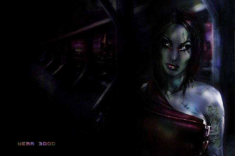 Female Character with Scars