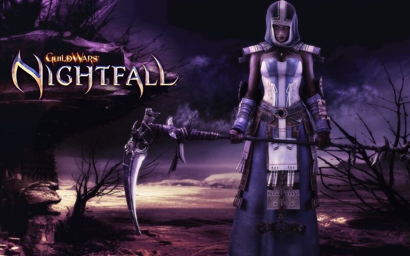 Female Character with Scythe — Purple, Dramatic, Night, Digital Art, Hooded Robe