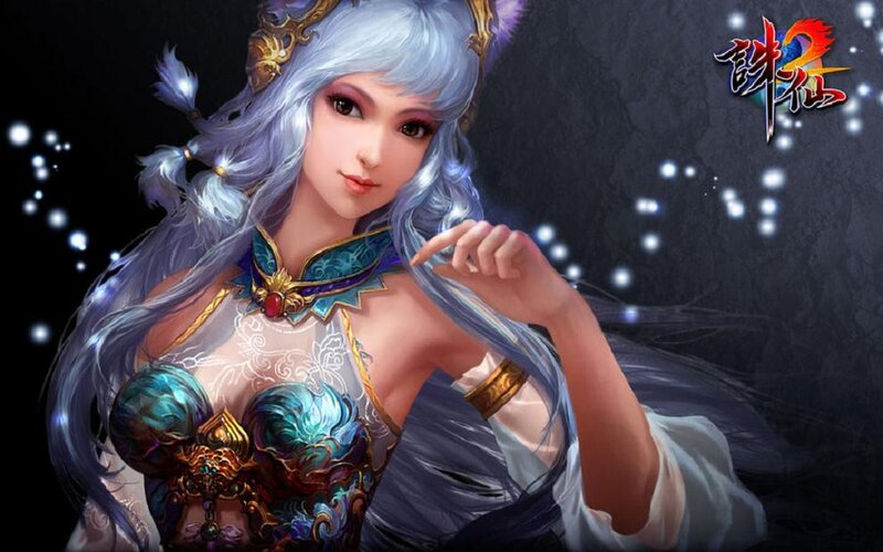 Female Character with Silver Hair — Dramatic