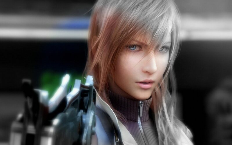 female character with silver hair
