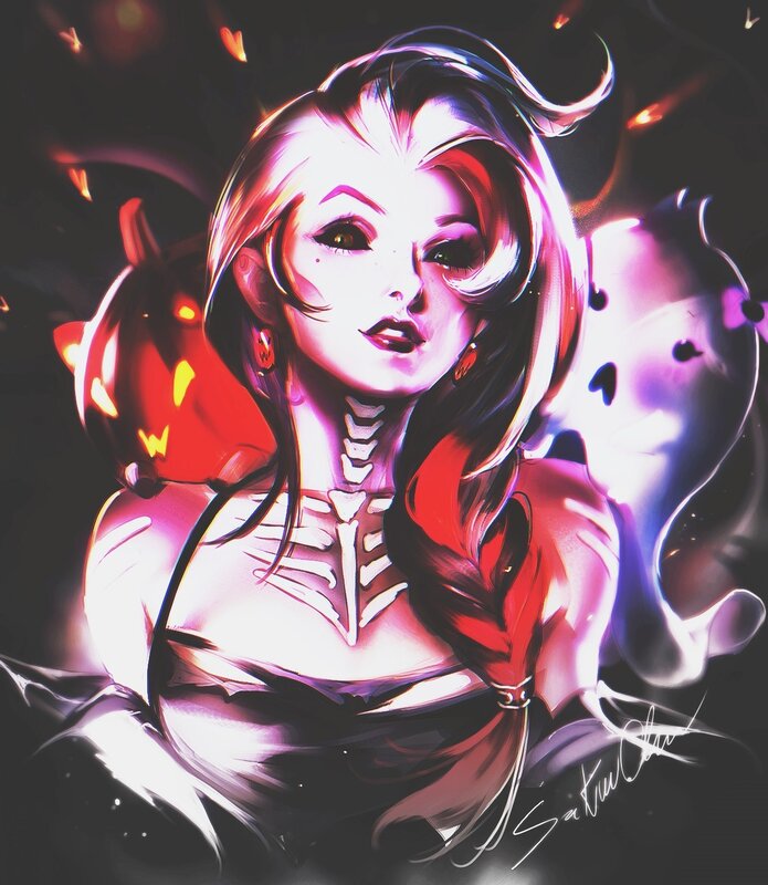 Female Character with Skeleton Chest
