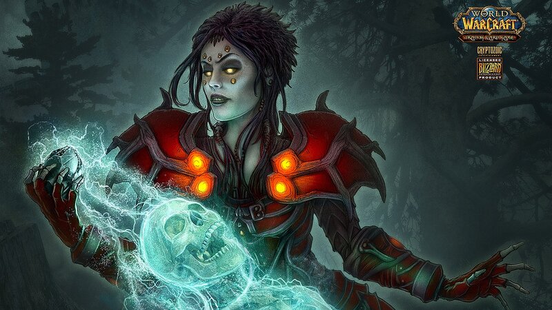 Female Character with Skull
