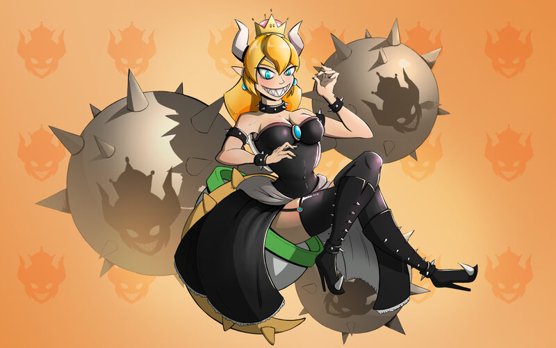 Female Character with Spiky Balls