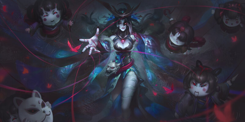 Female Character with Spirits
