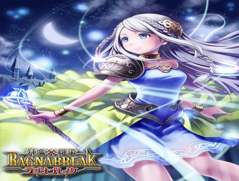 Female Character with Staff — Blue, Magical