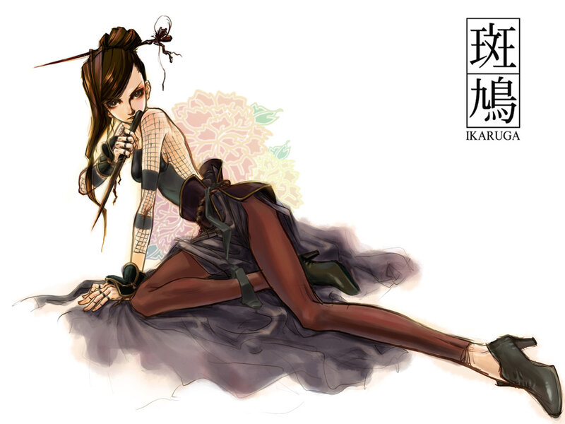 Female Character with Staff — Brown