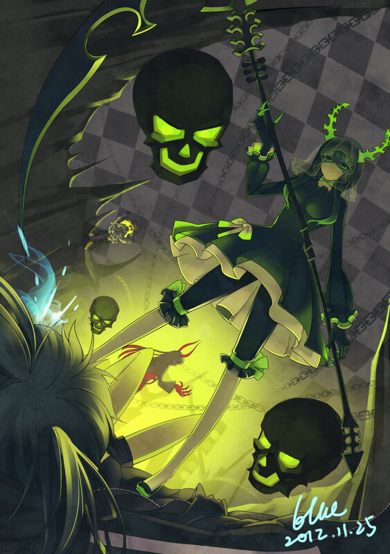 Female Character with Staff — Green, Dark, Dramatic