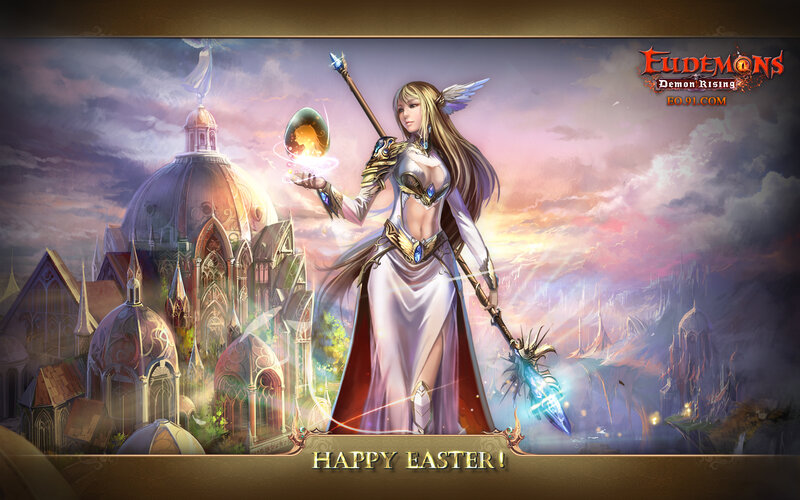 Female Character with Staff — Purple, Dramatic, Sunset