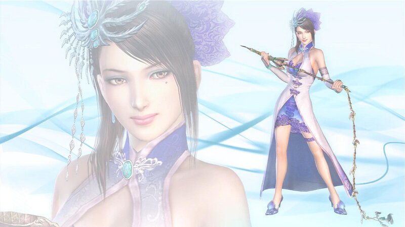 Female Character with Staff — Purple, Serene, 3d Render