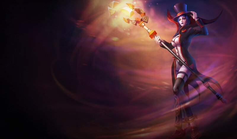 Female Character with Staff — Purple