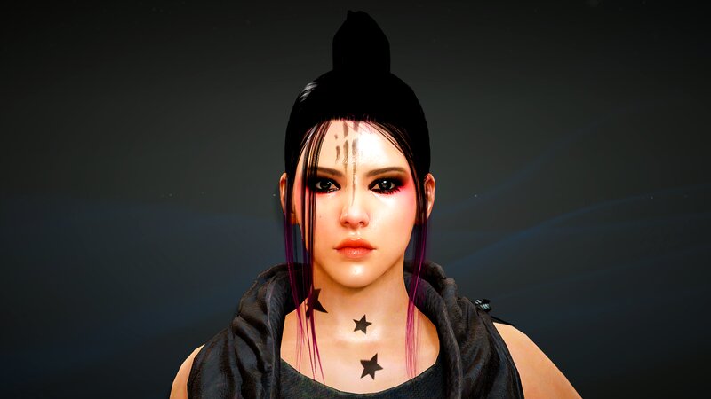 Female Character with Stars