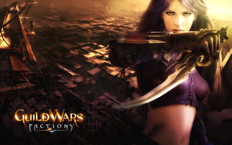 Female Character with Sword — Purple, Dramatic, Sunset, Digital Art