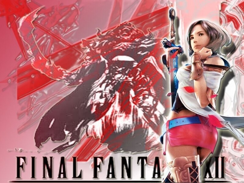 Female Character with Sword — Red
