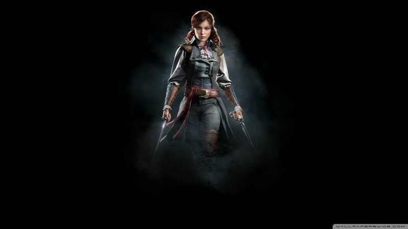 Female Character with Swords — Black, Dramatic, Night