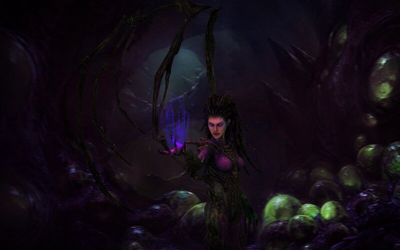 Female Character with Tentacles — Purple, Dark, Ominous