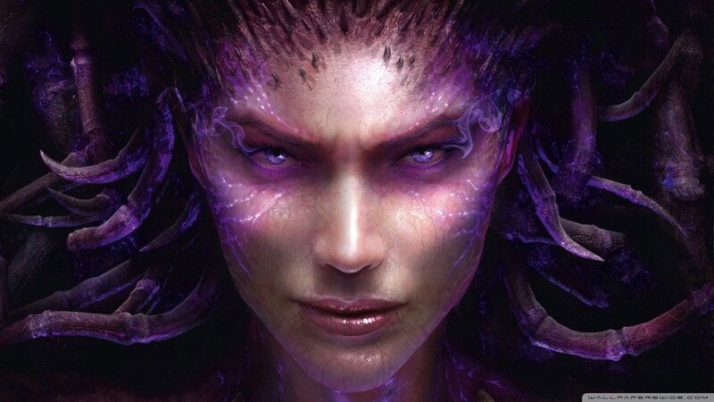 Female Character with Tentacles — Purple