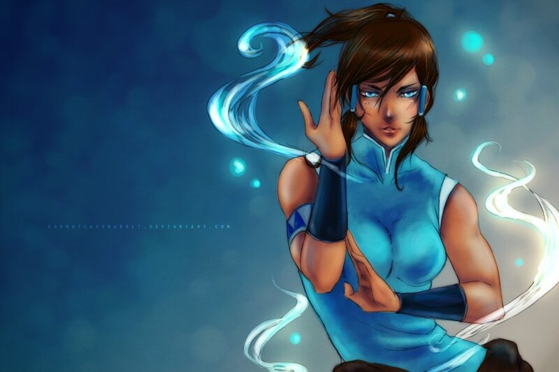 Female Character with Water