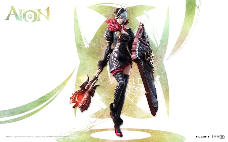 Female Character with Weapon — Black, Dramatic, Digital Art, Shield