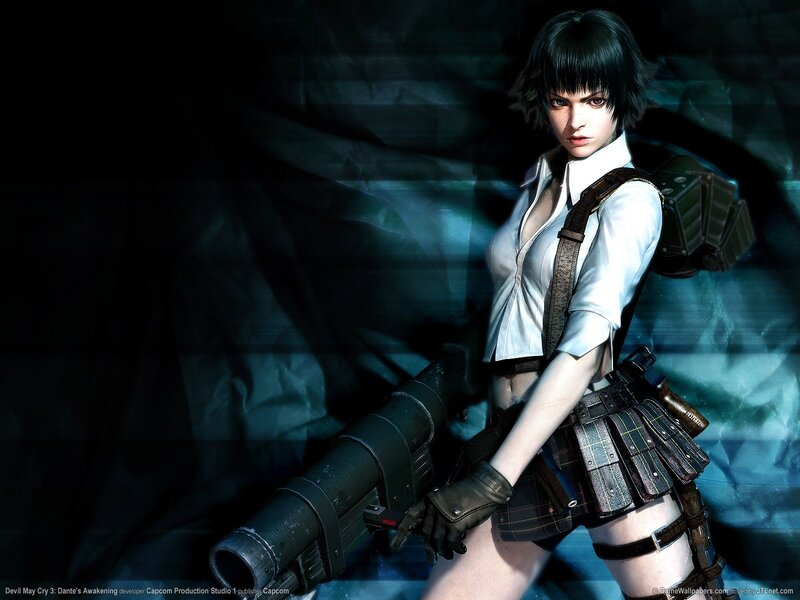 Female Character with Weapon — Black, Dramatic, Night, Digital Art