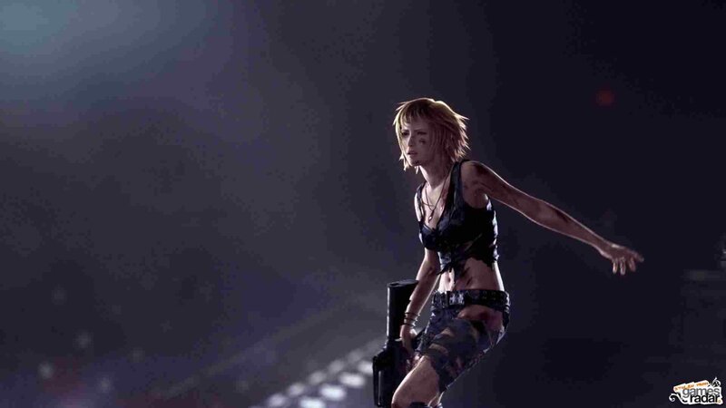 Female Character with Weapon — Black, Dramatic, Night