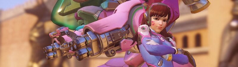 Female Character with Weapon — Pink, Confident